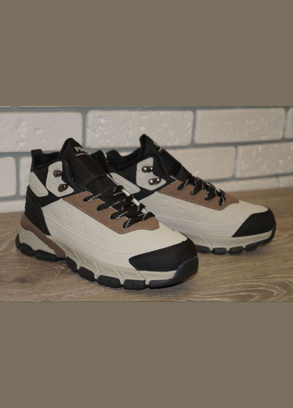 Черевики зимові підліткові бежеві з коричневим та чорним FDEK (308025200)