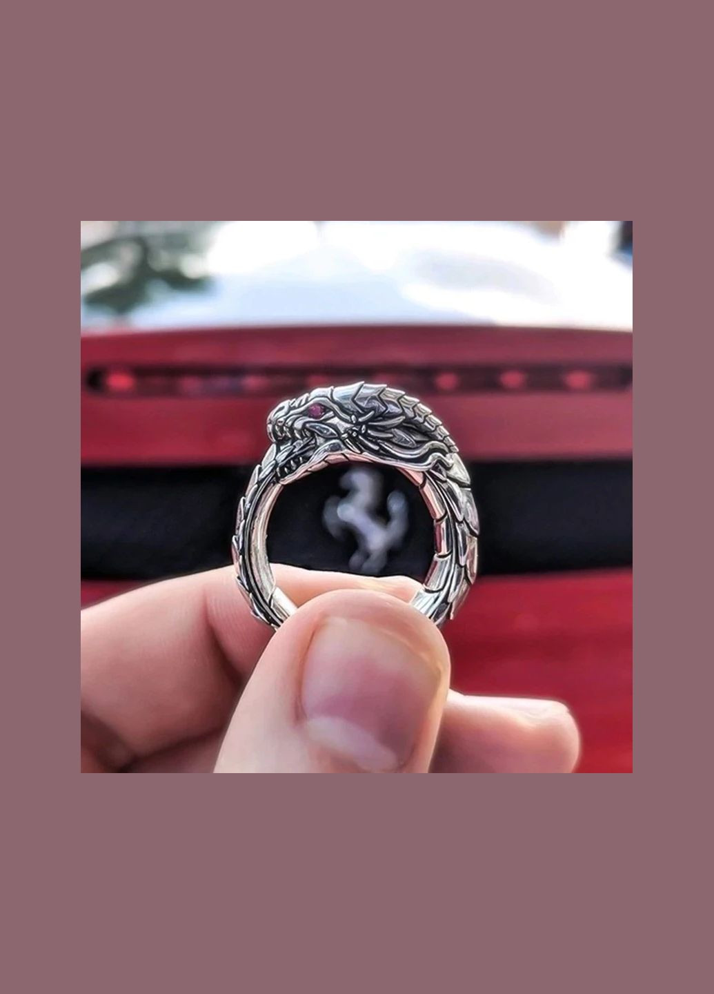 Каблучка скандинавський дракон Уроборос перстень у вигляді срібного дракона, який сам себе кусає розмір 19 Fashion Jewelry (290982090)