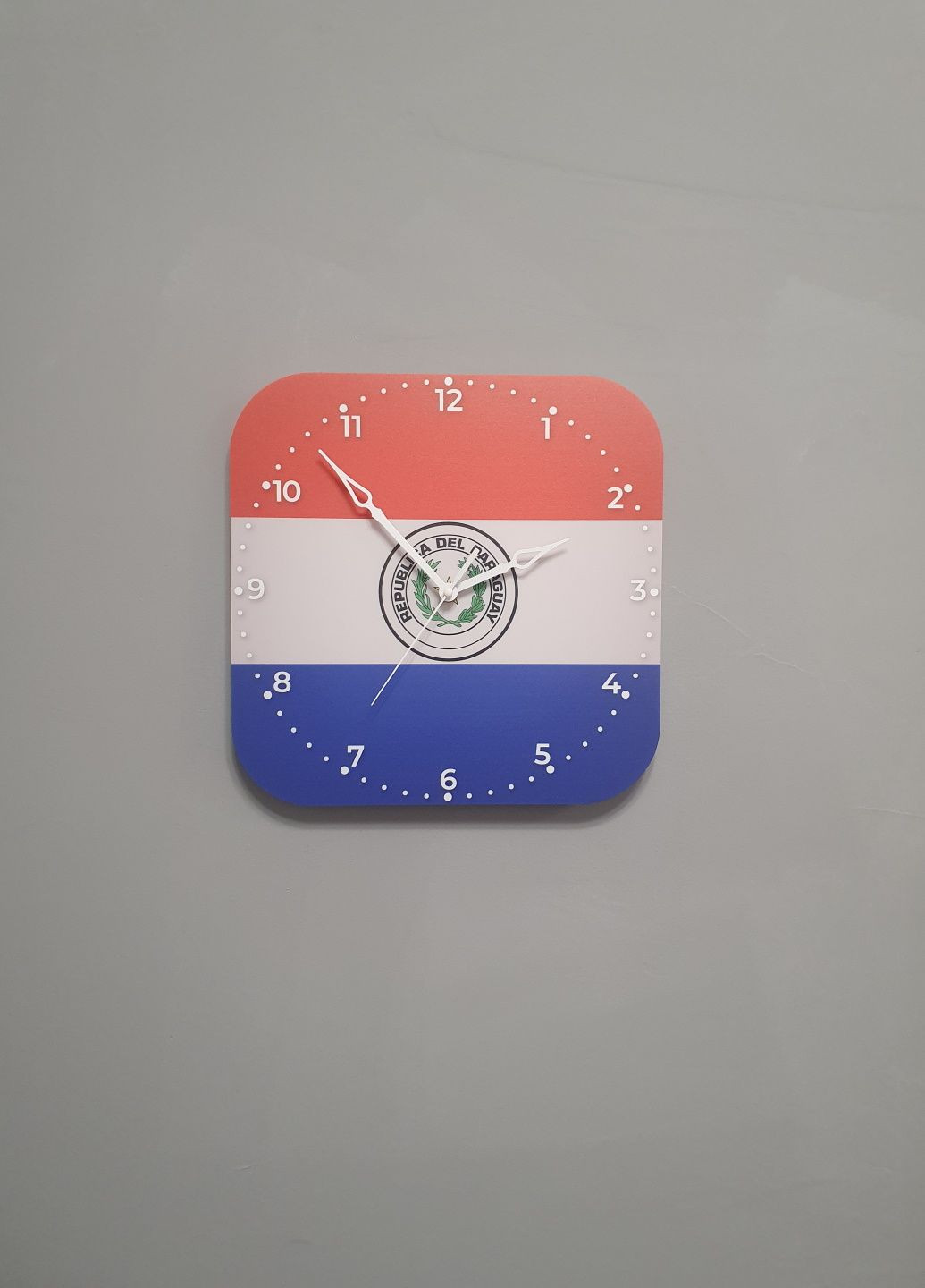 Часы настенные флаг Парагвая No Brand (321989314)