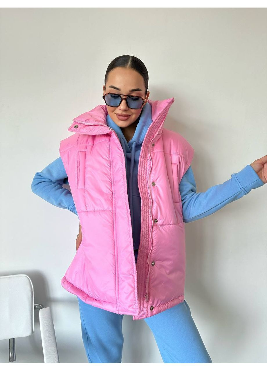 Жилетка оверсайз плащівка "Канада" + синтепон 200 No Brand (365716652)