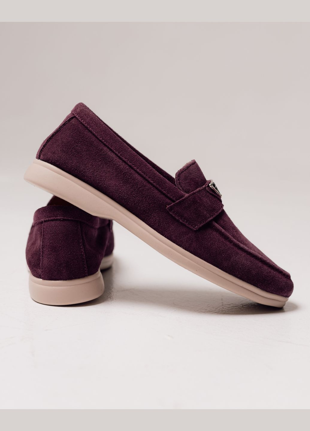Lola Andy Лоферы женские замша бордовый з натуральная замша, китай — демисезон (317365257)