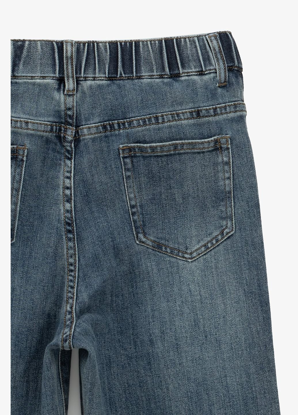 Синие демисезонные джинсы однотонные для девочки d001 152 см синий shop (2000990891396) Moyaberla