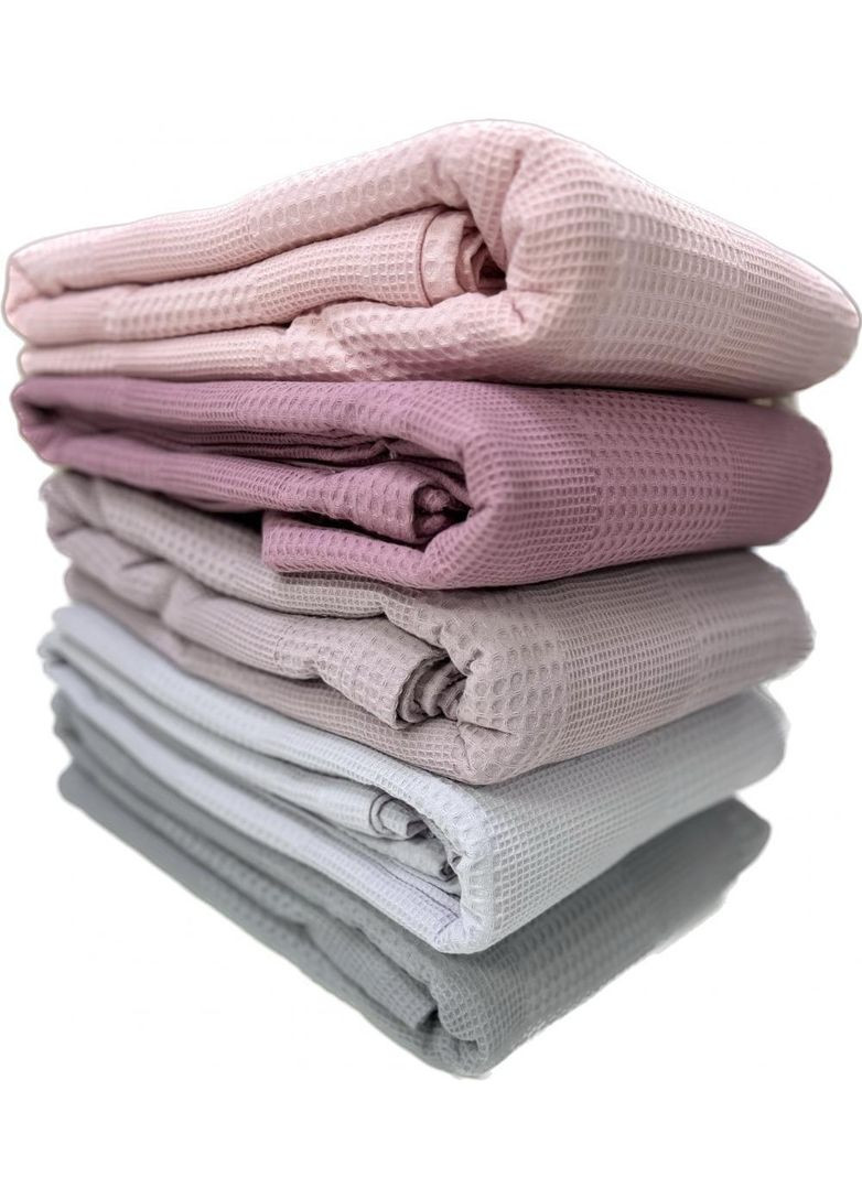 Покрывало Светло-серый, Пике Вафелька 220*260 No Brand (363193705)