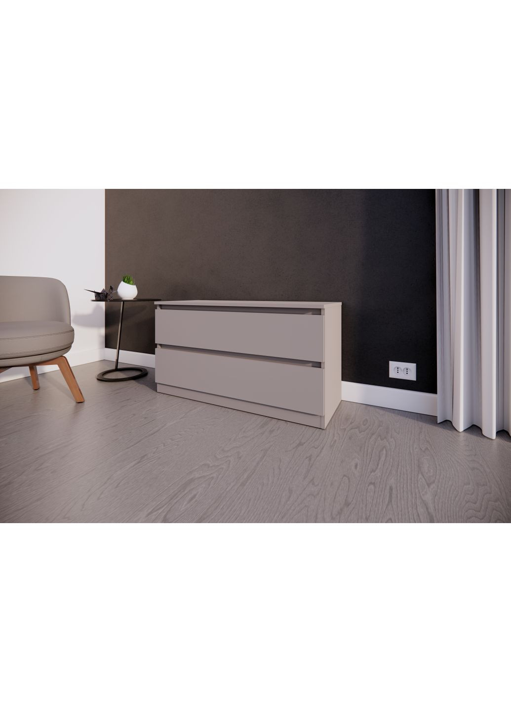 Комод на 2 шухляди 100х40х54.4см MEBEX (354307074)