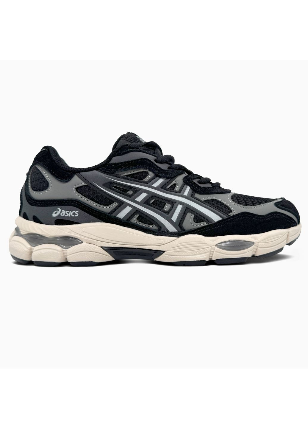 Черные демисезонные кроссовки мужские asics gel-nyc black grey gore-tex | асикс гель-нюк черные No Brand