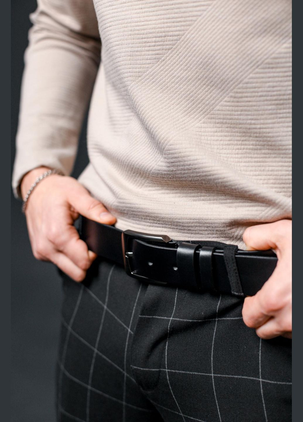 Ремінь чоловічий з натуральної шкіри SKILL (299003514)