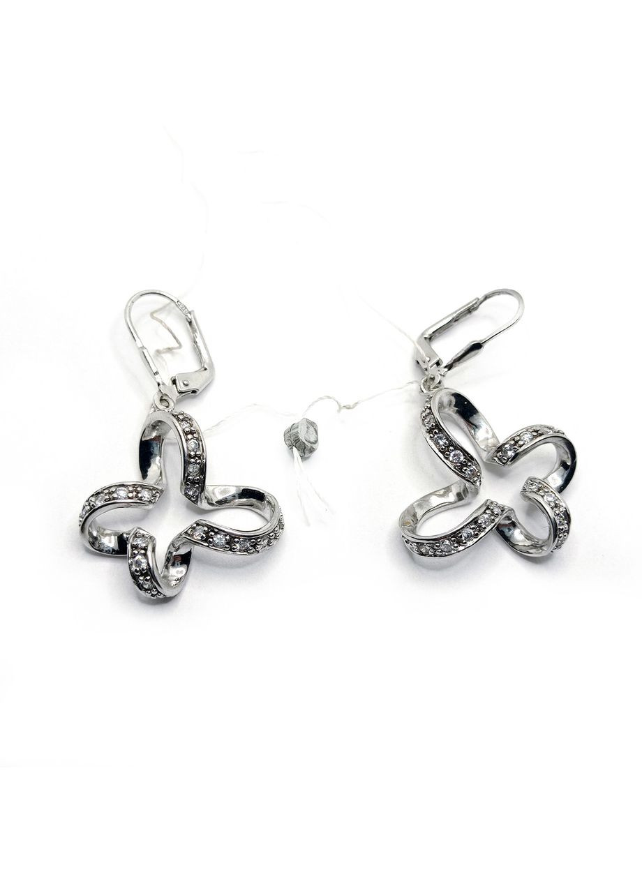 Сережки метелики срібло ° 7,21г. родій () Marcello С-237 (371141537)