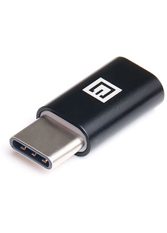 Адаптер micro USB - USB Type-C (F/M), Black (EL123500018) Real-El (336953021)