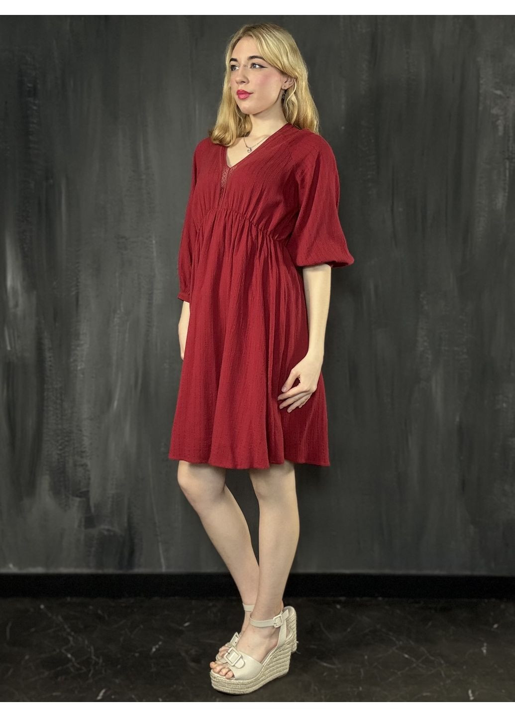 Бордова сукня весняно-літня Orsay