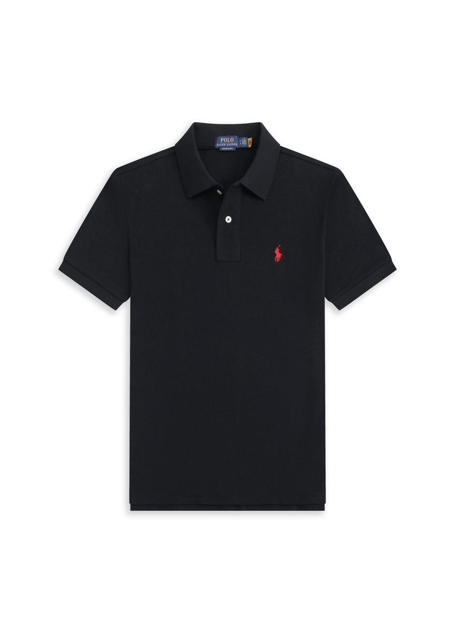 Темно-синяя футболка-мужская футболка-поло темно-синий для мужчин No Brand однотонная