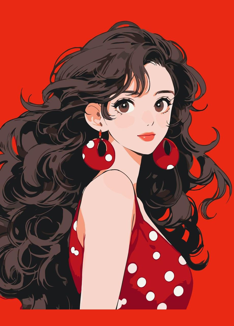 Картина за номерами Аніме. Яскрава дівчина 40*50 см 10132-AC Art Craft (321968339)