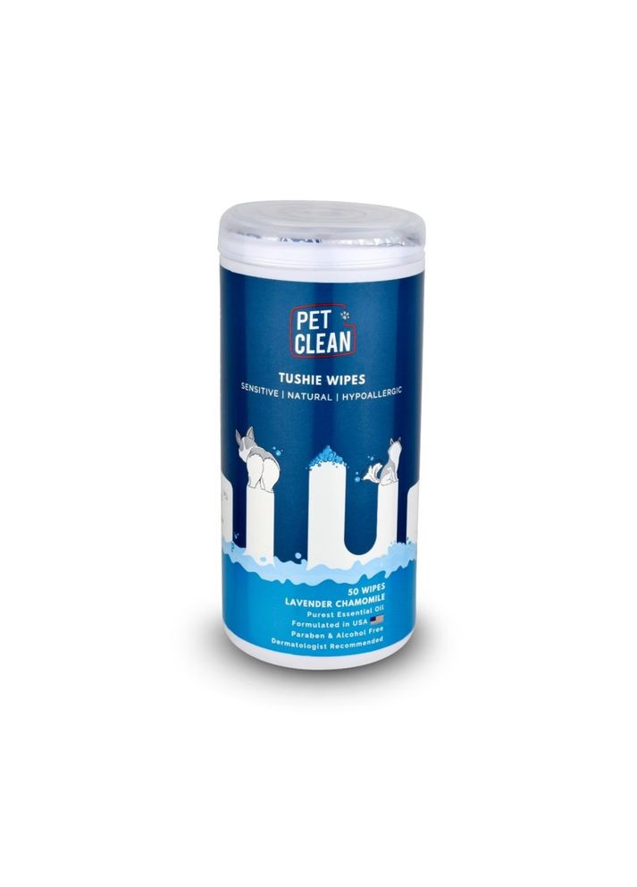 Салфетки влажные PET TUSHIE WIPES гипоаллергенные для домашних животных с ароматом Алоэ Вера 50шт Pet Clean (371348283)