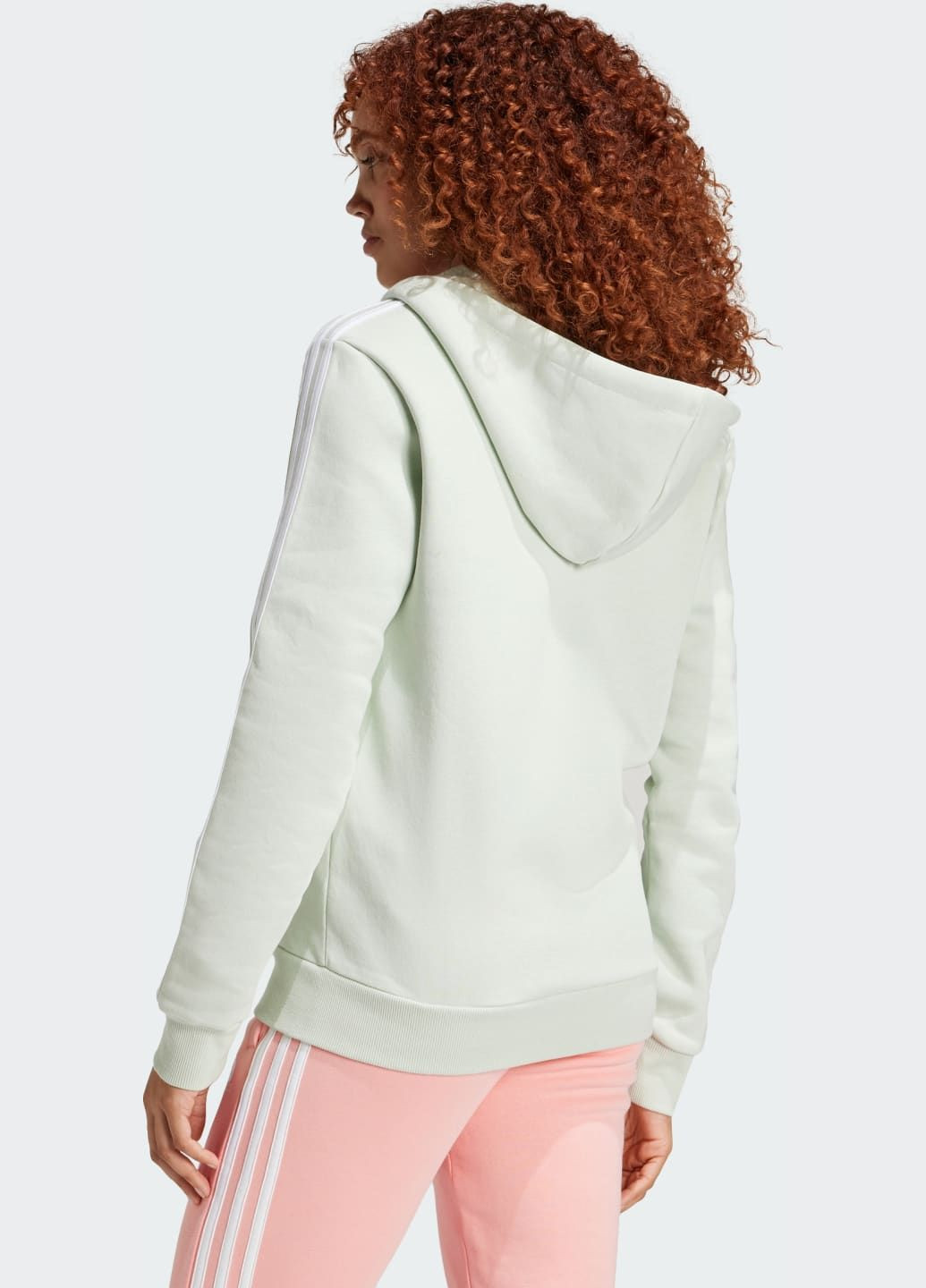 Худи Essentials 3-Stripes Full-Zip Fleece adidas (330010921)