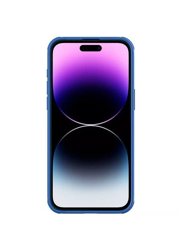 Карбонова накладка CamShield Pro для Apple iPhone 15 Pro (6.1") Blue Nillkin (366833038)