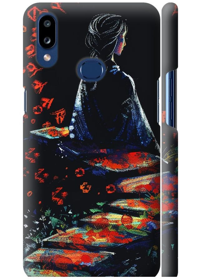 3D пластиковий матовий чохол 'Мрійлива дівчина' для Endorphone Samsung Galaxy A10s A107F (285112002)