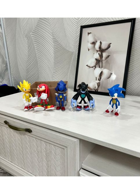 Набор фигурок Sonic 5 штук большие подвижные игрушечные персонажи для детей из пластика ProDobro (363135760)