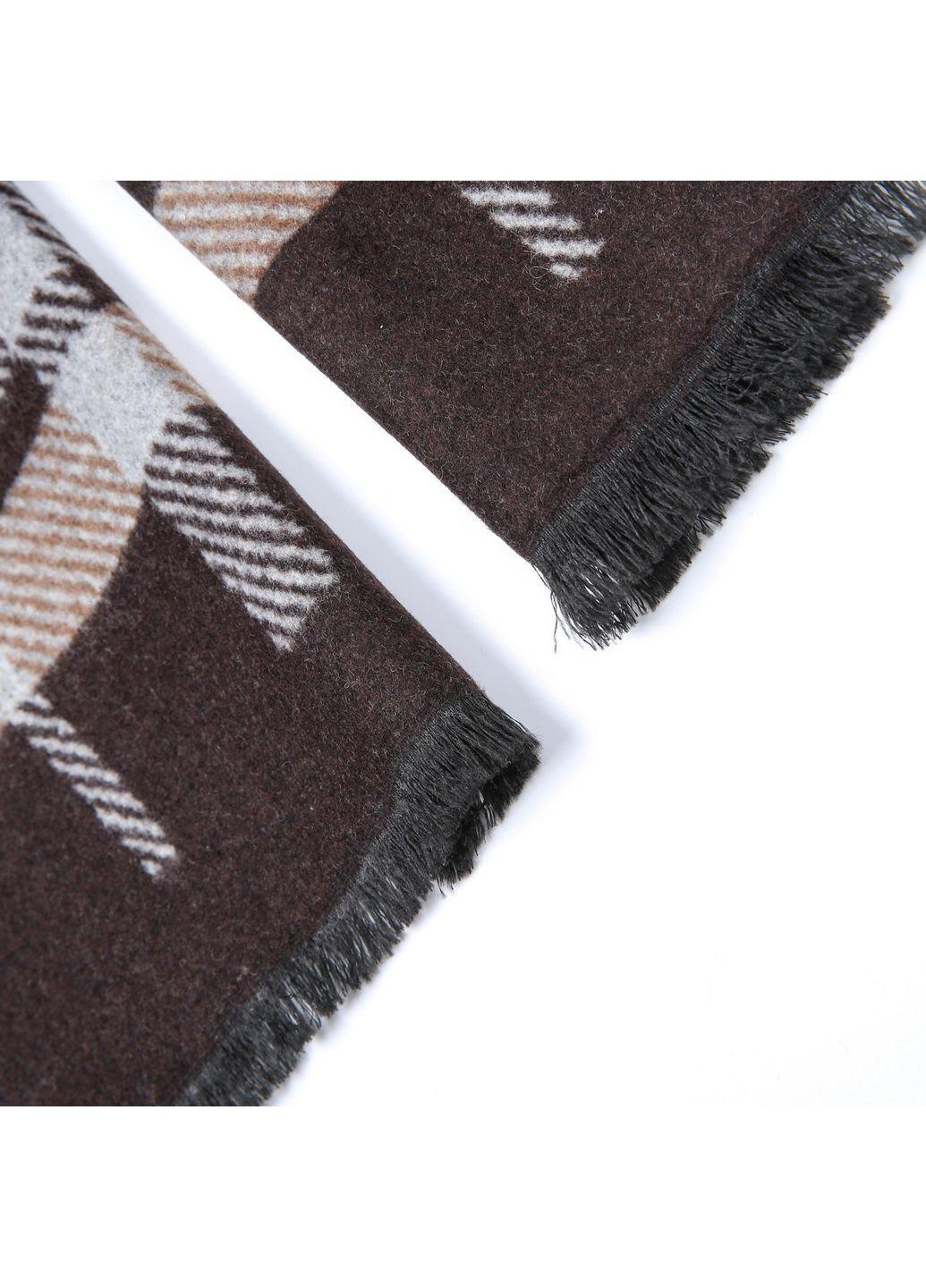 Шарф мужской клетка + полоска кашемир JIM 883-284 LuckyLOOK 883-284M (352690870)