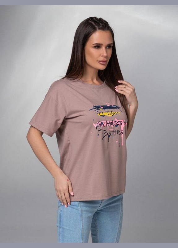 Темно-бежевая летняя футболки Magnet WN20-617