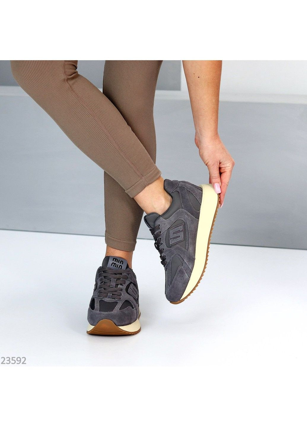 304 Кросівки Замшеві Сірі Hengji сірі демісезони (317633692)