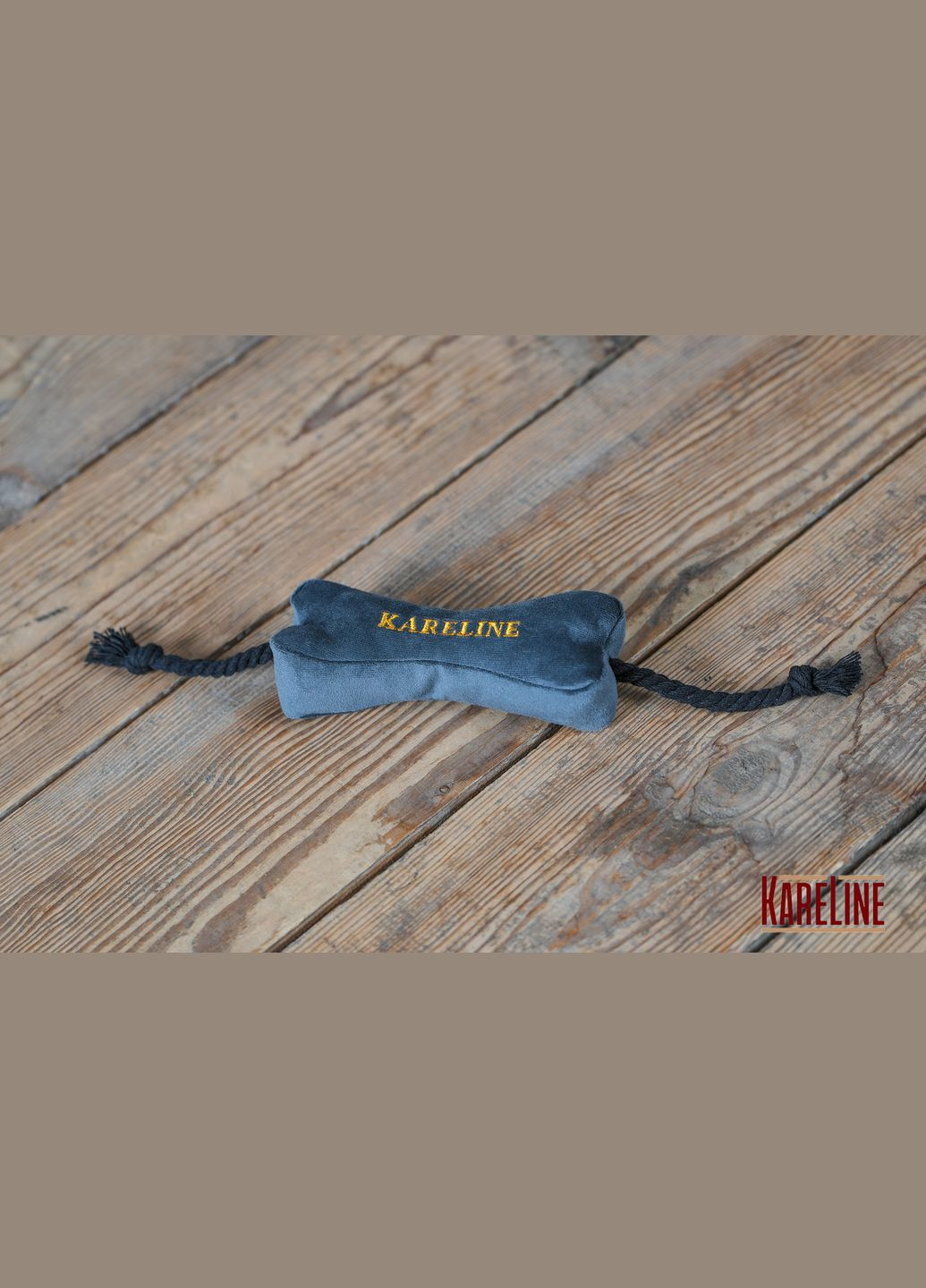 Игрушка для животных "Косточка" 4*5,5*35 см Серый Kareline (339075336)