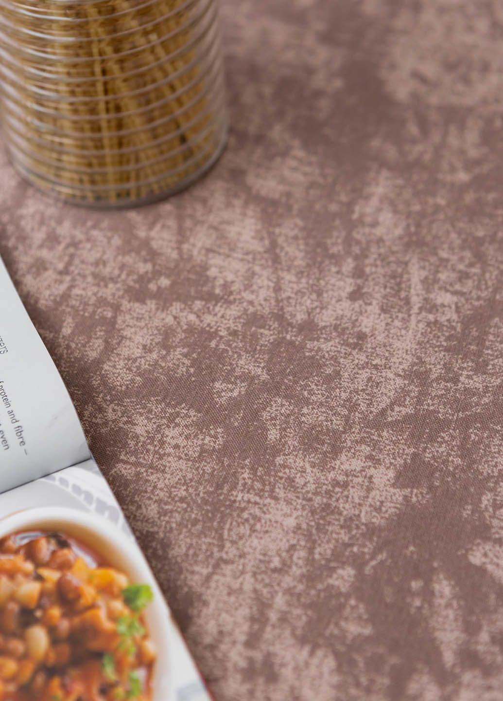 Скатерть с тефлоновым покрытием "Мрамор розовокоричневый" 1.8м х 1.5м Homedec - (318747133)