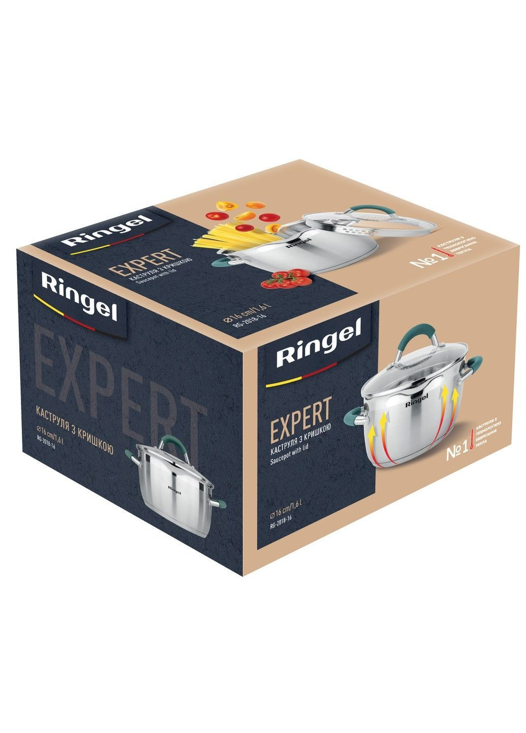 Каструля EXPERT 16 см 1.6л (RG 2018-16) Ringel (365278562)