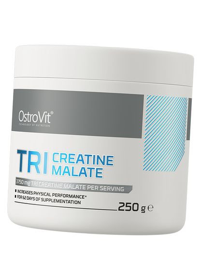 Три Креатин Малат, Tri-Creatine Malate, 250г Земляника (31250003) Ostrovit (322727744)