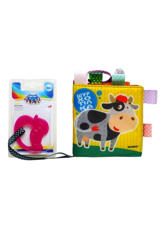 М'яка книжка-шуршалка "Корівка" 403754 з прорізувачем Книжковий хмарочос (330638182)