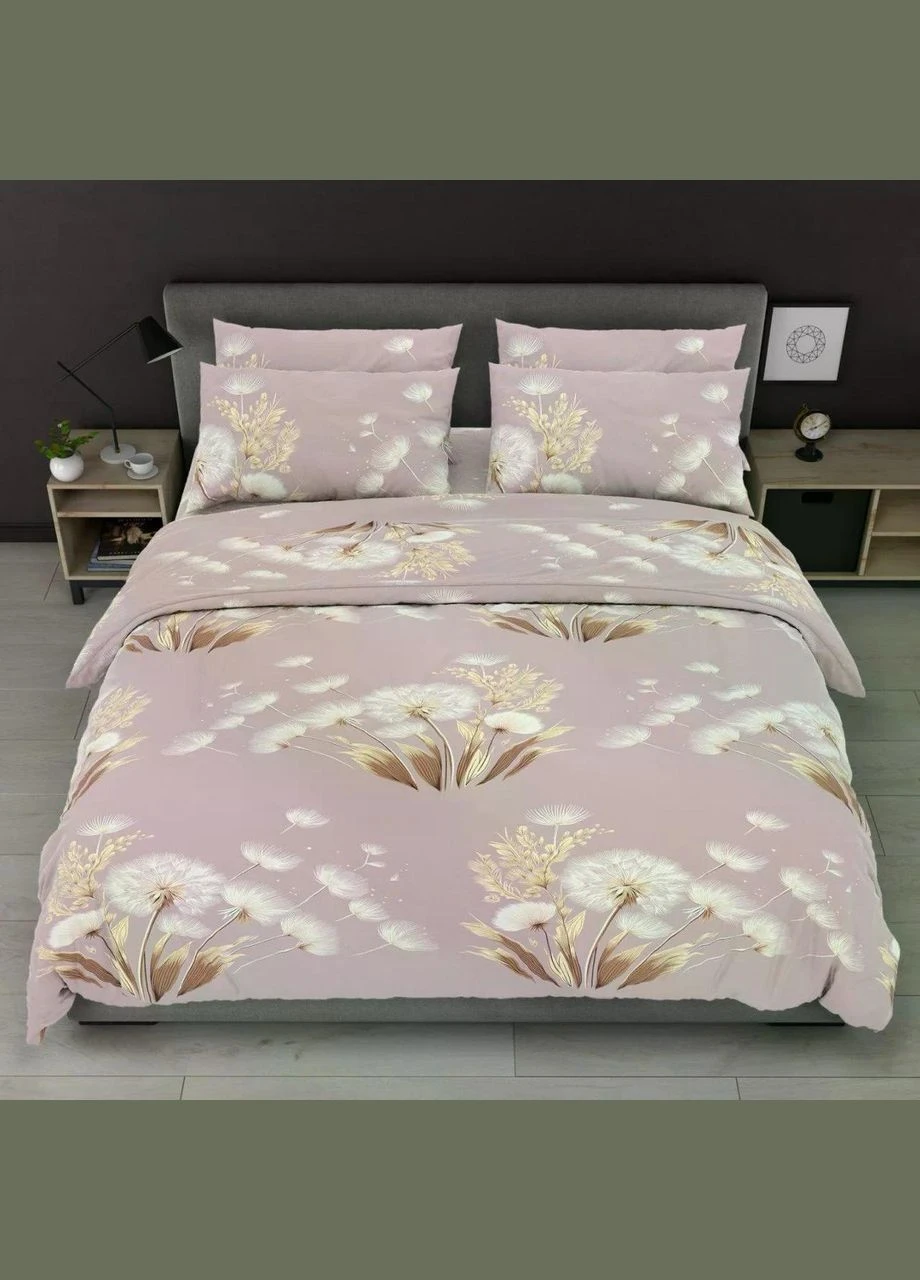 Постельное белье хлопковое Виола Евро 200 x 220 Бязь Белое 70 х 70 No Brand (344465570)