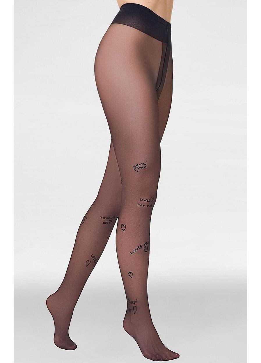 Колготки в сердечка з написом 40 den Allure F13 Marilyn (364688244)