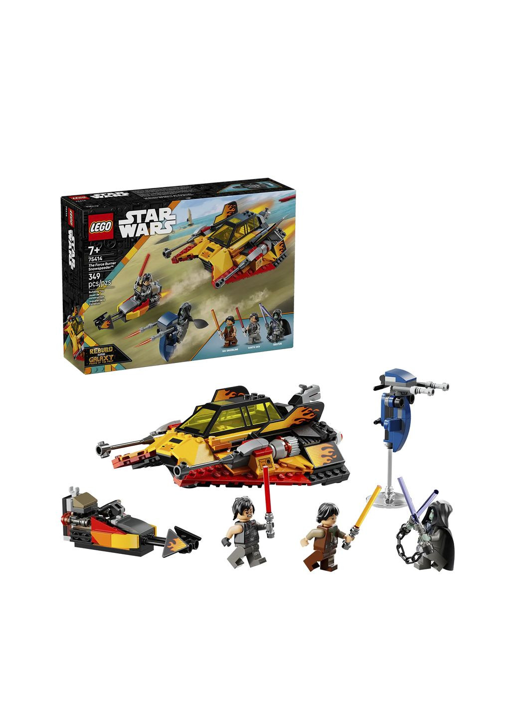 Конструктор Star Wars The Force Burner Снежный истребитель, 349 деталей цвет разноцветный ЦБ-00282667 Lego (346392857)