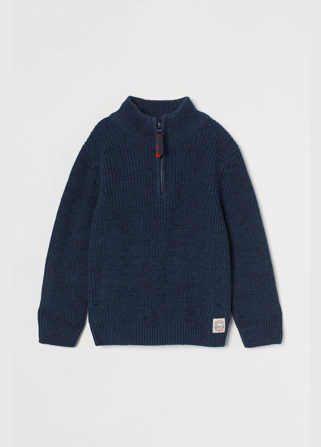Темно-синий зимний свитер H&M