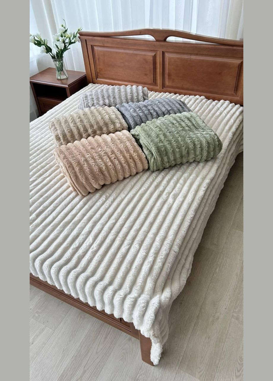 Теплый плед шарпей мягкий плюшевый Капучино (П4К-Mpled002-05) No Brand (306633087)