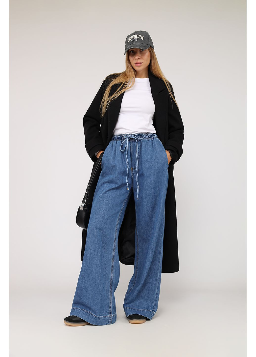 Джинсы baggy женские цвет синий ЦБ-00279672 Yuki - (361497950)