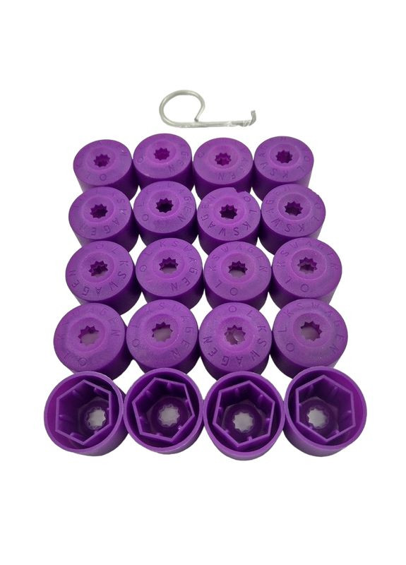 Ковпачки на гайки 17мм на колісні болти 17мм, фіолетові Volkswagen (331018695)