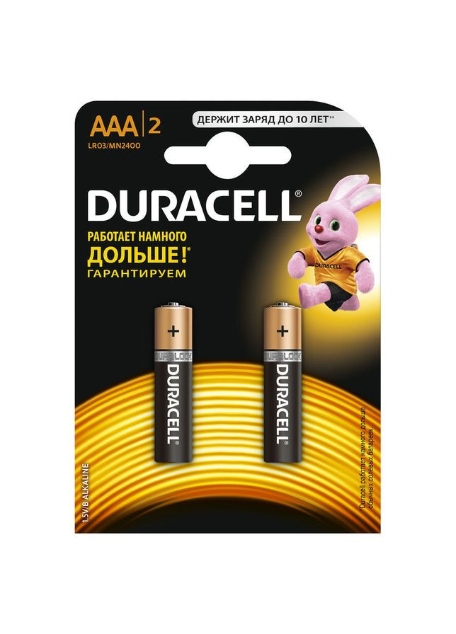 Батарейка LR03 MN2400 упаковка з 2 штук Duracell (277232899)