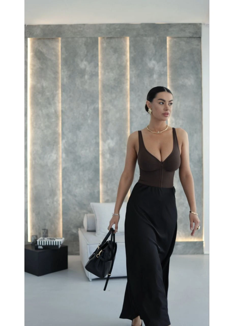 Спідниця міді силуетна з шовку Fashion (385428739)