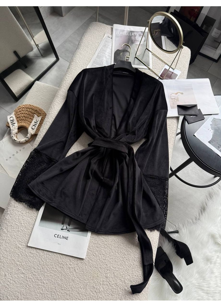 Женский халат велюровый No Brand (370299368)