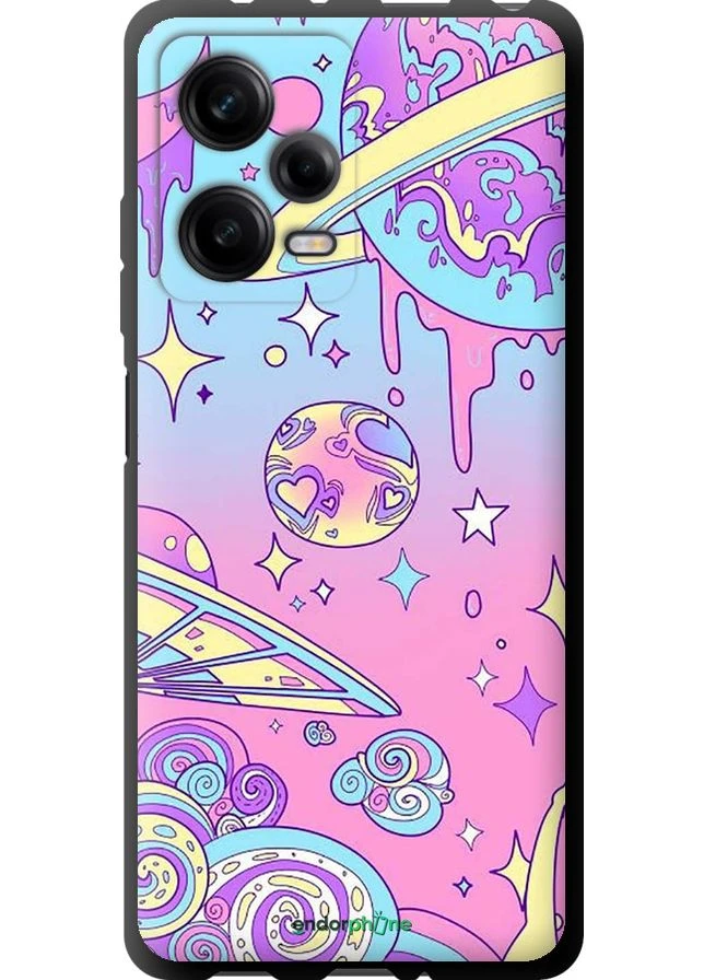 Чехол на Xiaomi Redmi Note 12 Pro 5G Розовая галактика "4146b-2932-70447" Endorphone (366366477)