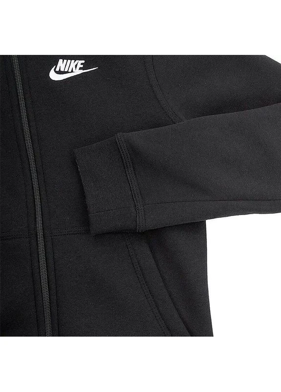 Толстовка підліткова HOODIE FZ CLUB чорна BV3699-010 Nike (397846608)