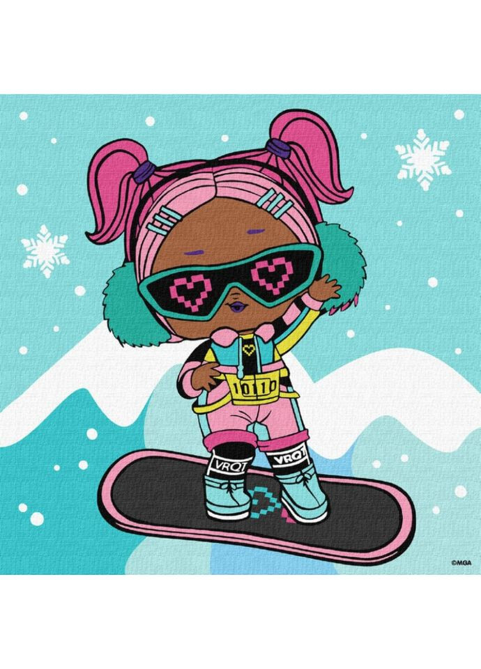 Картина за номерами "L.O.L. Surprise! Jolly Vibes. V.R.Q.T." KHO1321, 25x25 см IDEYKA (366421755)