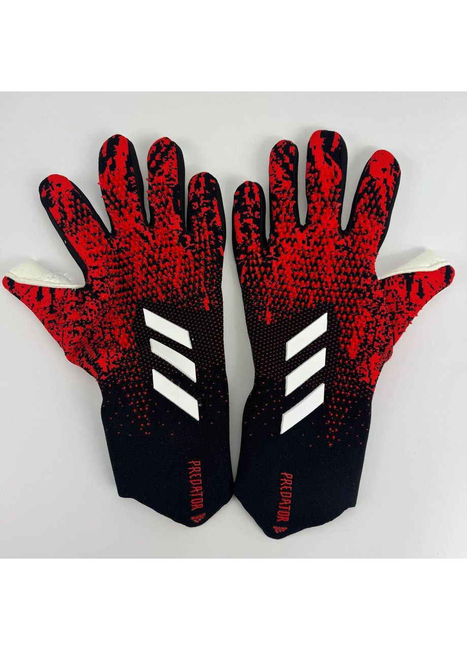 Юношеские вратарские перчатки predator 20 pro футбольные варежки для вратаря Адидас предатор Demonskin No Brand (362501803)