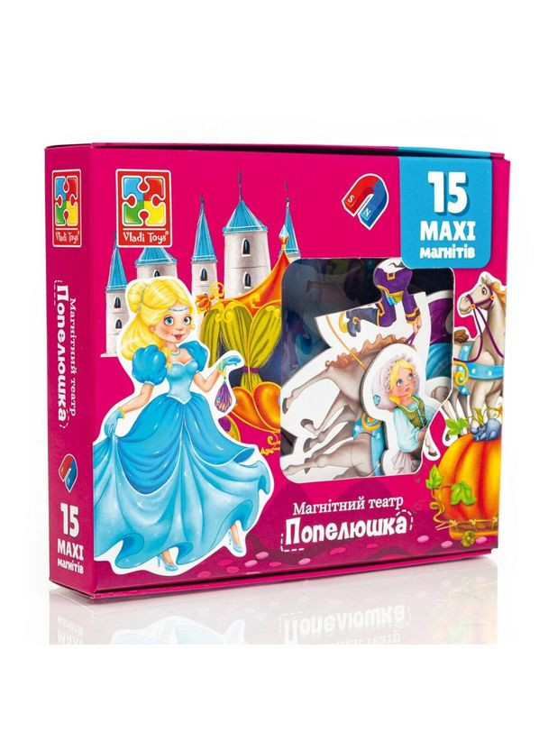 Настільна гра Магнітний театр. Попелюшка (VT3206-53) Vladi toys (364115106)