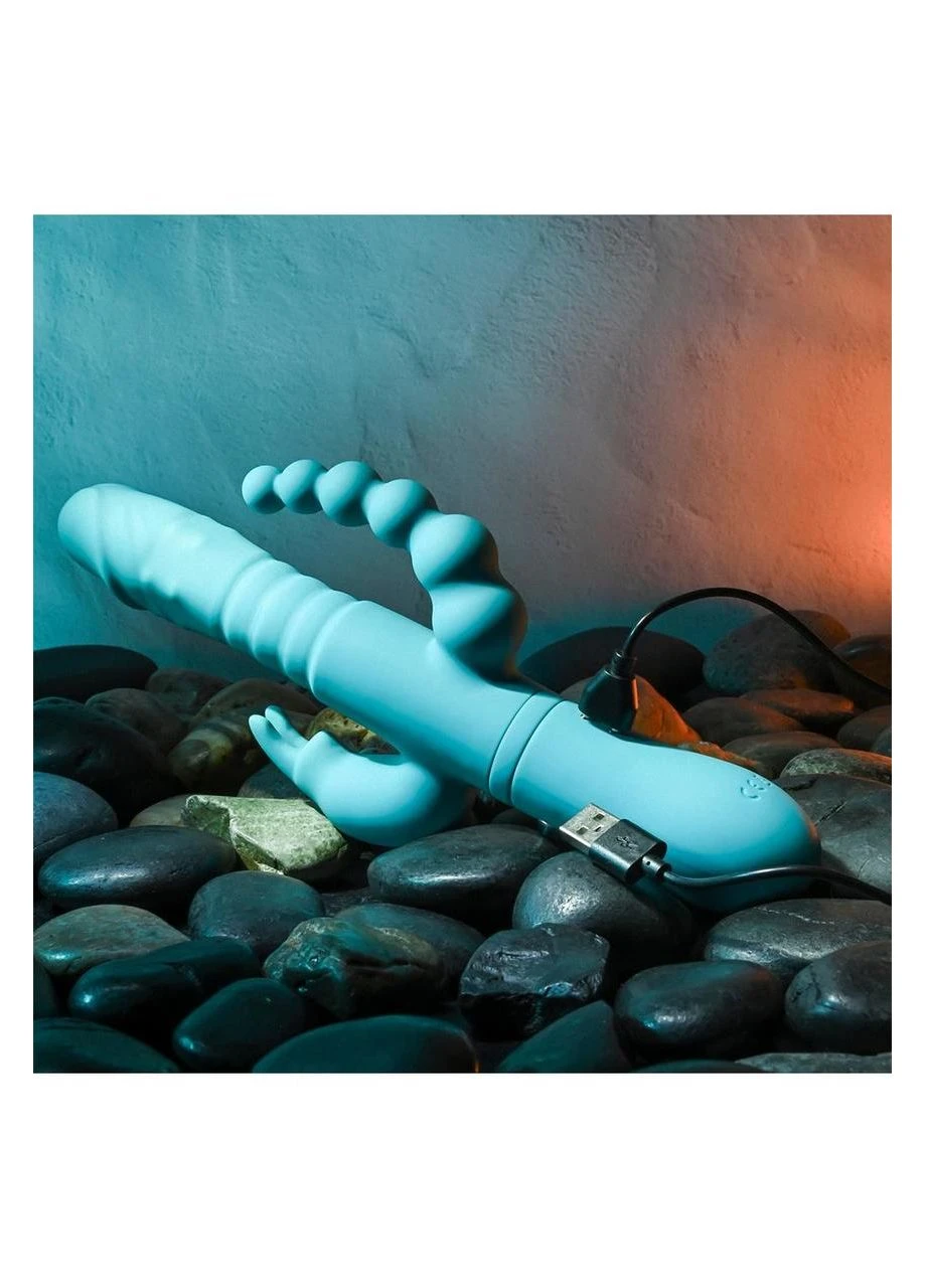 Вібратор потрійної стимуляції ADAM ET EVE EVE'S THRUSTING TRIPLE JOY RABBIT No Brand (303896156)