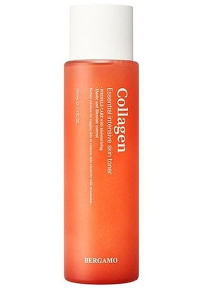 Bergamo Тонер для лица с коллагеном Collagen Essential Intensive Skin Toner 210ml (2-996935) — Крем, (369797008)