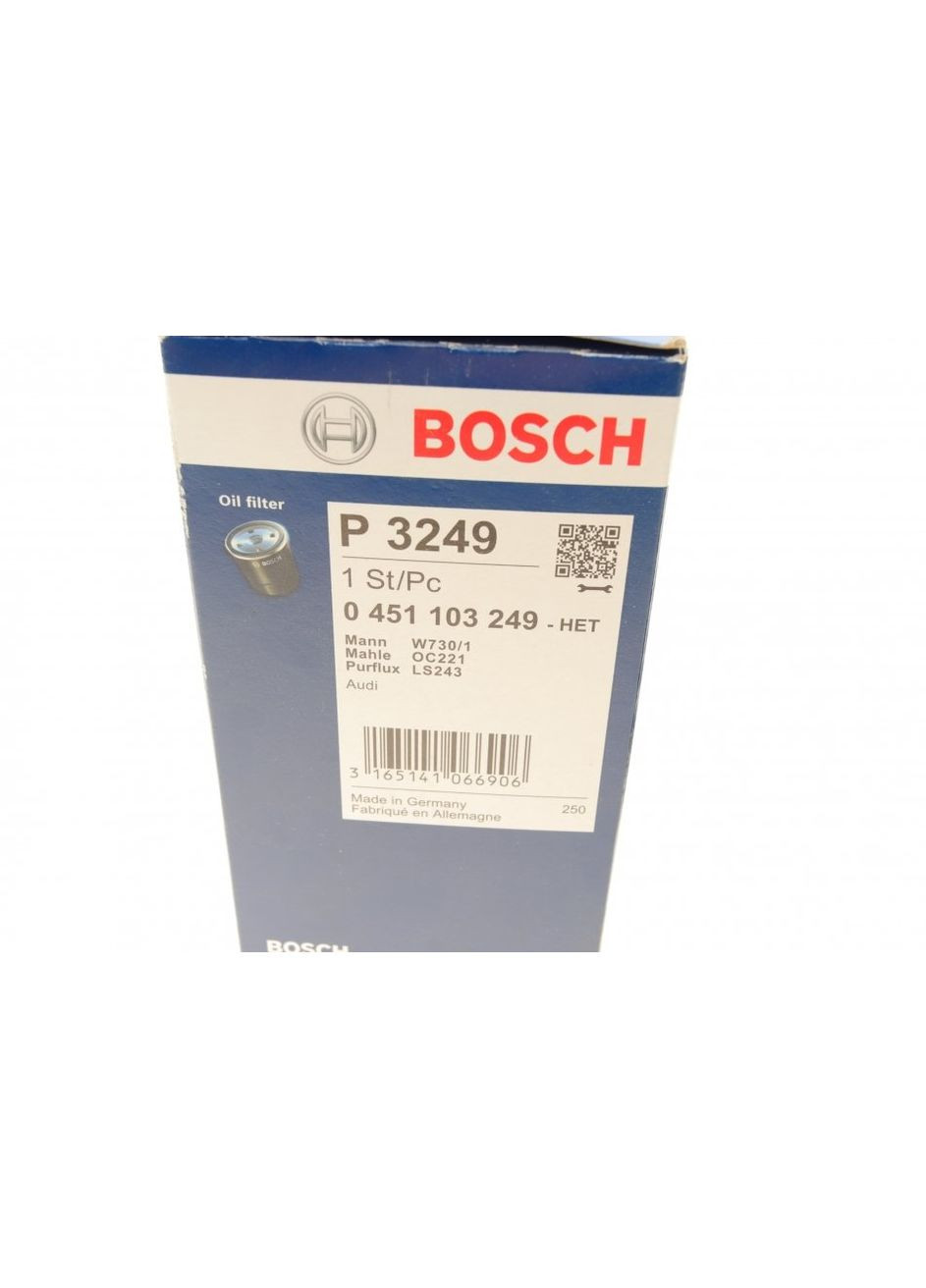 Фільтр масляний Audi 80/VW Passat 1.9TDI 91 0 451 103 249 (opt-om) Bosch (345767948)