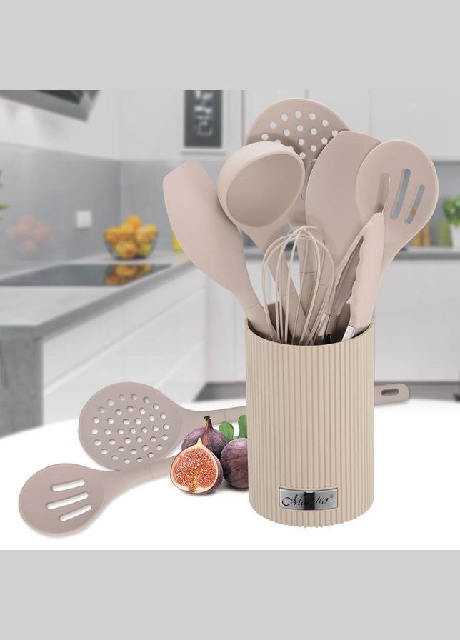 Набір кухонного приладдя MR1542-Beige 8 предметів бежевий Maestro (336877355)