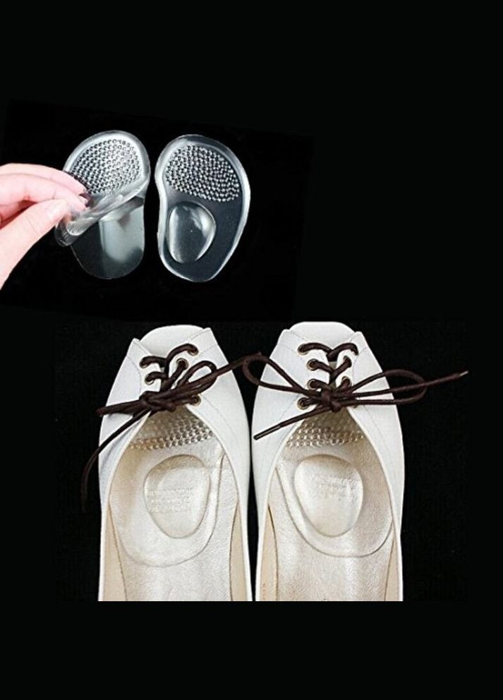 Силиконовые Гелевые Подушечки под подъем свода стопы S6, 1 пара (507514) Clefers (301872327)