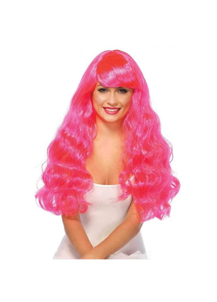 Длинный волнистый парик Neon Pink Starbrigh 60см Leg Avenue (289868642)