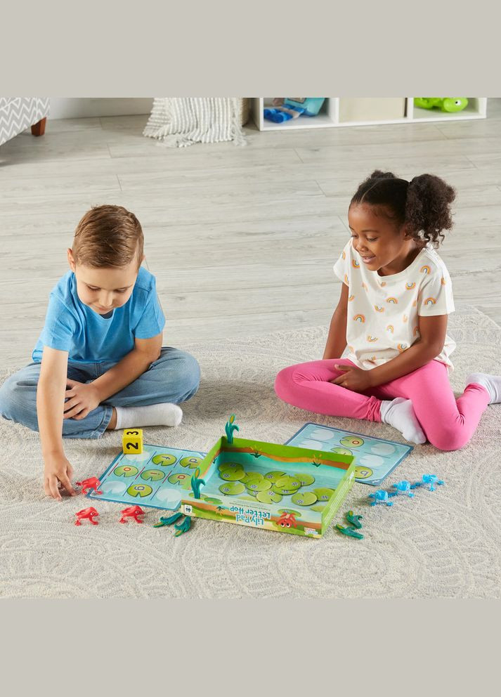 Навчальний набір "Листя лілій. Англійська мова" Lily Pad Letter Hop, гра зі словами CVC hand2mind (342374316)